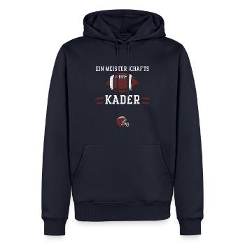 Ein Meisterschafts Kader - Männer Premium Bio Hoodie - Navy - Vorne - Nico (187cm)