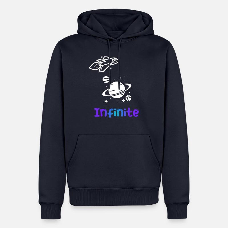 Fusée spatiale - Sweat à capuche Premium bio Homme - bleu marine