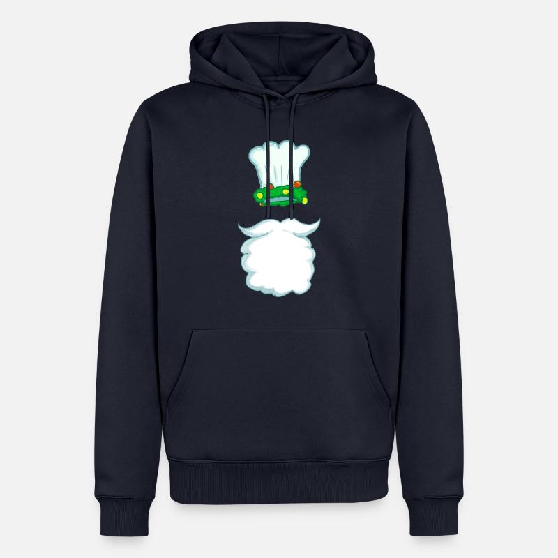 Weihnachtskoch - Männer Premium Bio Hoodie - Navy