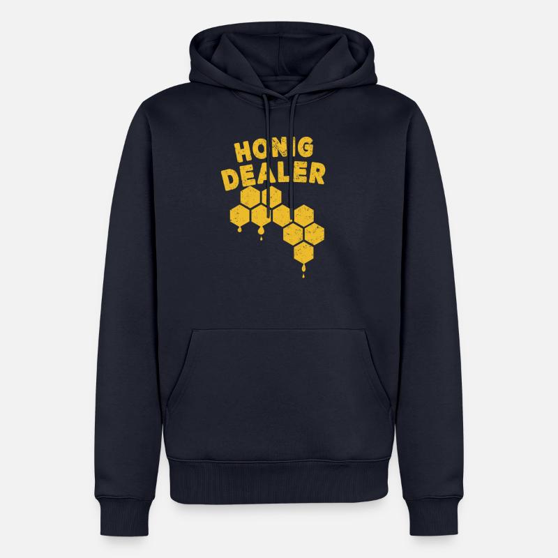 Bienenzüchter Imker Geschenkidee - Männer Premium Bio Hoodie - Navy
