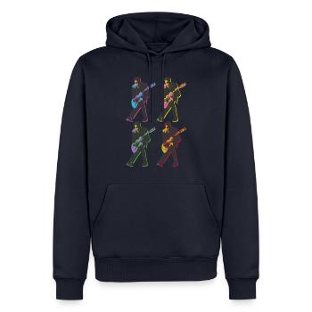Chuck Berry Rock & Roll Icon (Unisex T-Shirt) - Men’s Premium Organic Hoodie - navy - Front - Nico (187cm)