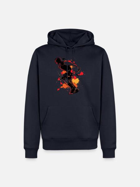 basketball - Männer Premium Bio Hoodie - Navy
