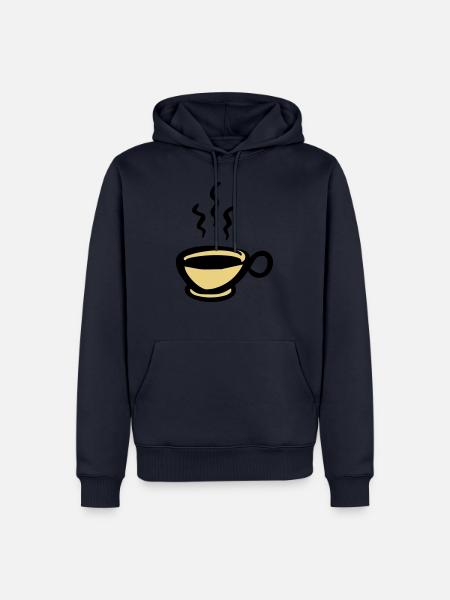 Kaffee Kaffeetasse cup of coffee - Männer Premium Bio Hoodie - Navy