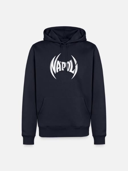 Napoli Crest Typography - Men’s Premium Organic Hoodie - navy