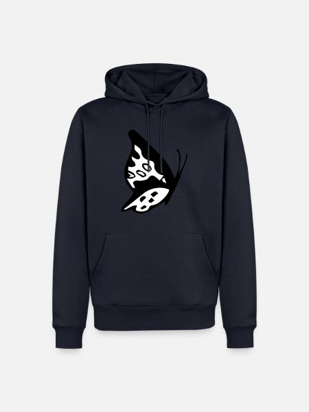 schmetterling - Männer Premium Bio Hoodie - Navy
