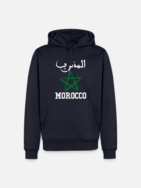 Marokko AlMaghrib Maghreb - Männer Premium Bio Hoodie - Navy