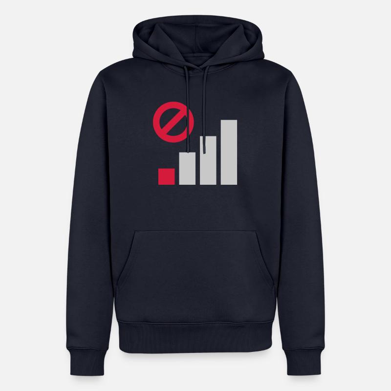 Poor coverage cellular connection - Men’s Premium Organic Hoodie - navy