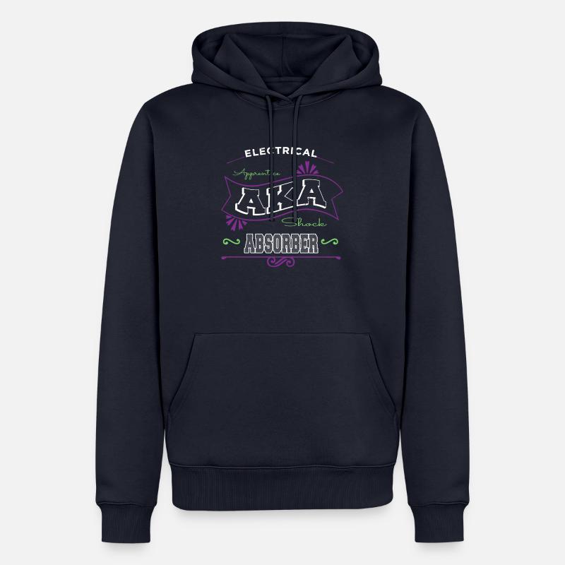 electrical engineering electrical engineer lineman - Men’s Premium Organic Hoodie - navy