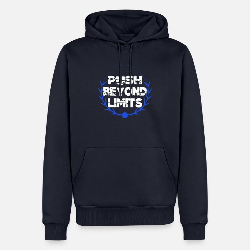 workouts high-intensity training - Männer Premium Bio Hoodie - Navy
