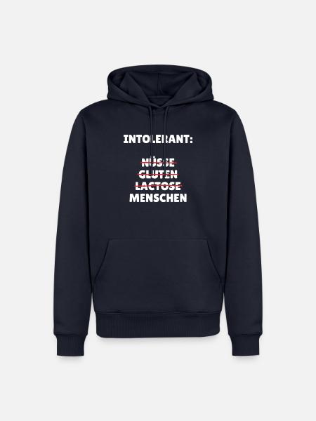 Intellerant - Männer Premium Bio Hoodie - Navy