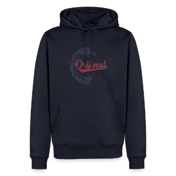 Fourgon - Sweat à capuche Premium bio Homme - bleu marine - Devant - Nico (187cm)