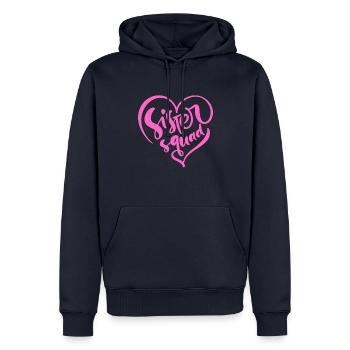 Sister Squad - Männer Premium Bio Hoodie - Navy - Vorne - Nico (187cm)