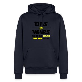 That's it may the power 002 - Men’s Premium Organic Hoodie - navy - Front - Nico (187cm)