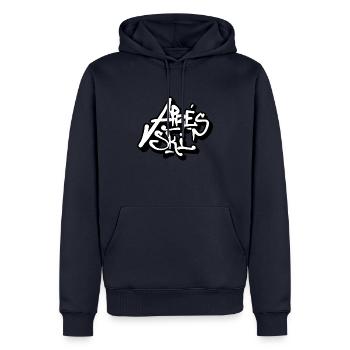 Après-ski - Sweat à capuche Premium bio Homme - bleu marine - Devant - Nico (187cm)