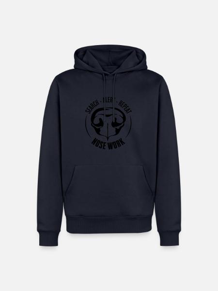 NOSE WORK Suchhund Nasenarbeit Hunde Hund - Männer Premium Bio Hoodie - Navy