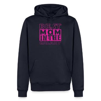 Best mom - Männer Premium Bio Hoodie - Navy - Vorne - Nico (187cm)