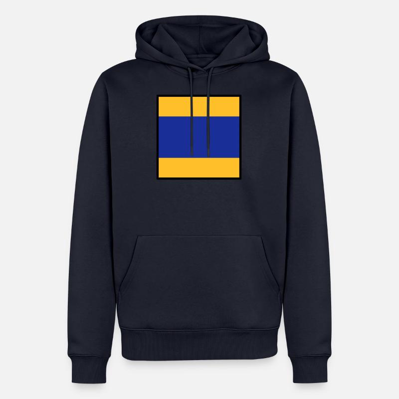 Delta - Männer Premium Bio Hoodie - Navy