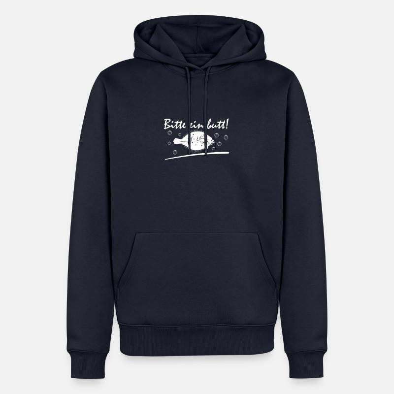 Bitte ein Butt - Männer Premium Bio Hoodie - Navy