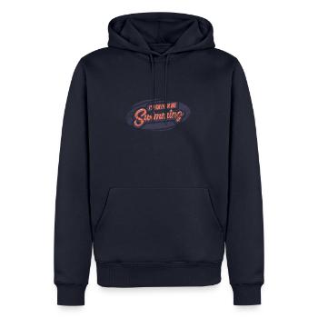 Natation - Sweat à capuche Premium bio Homme - bleu marine - Devant - Nico (187cm)
