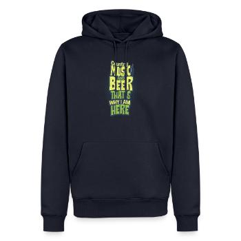 Country Music - Männer Premium Bio Hoodie - Navy - Vorne - Nico (187cm)
