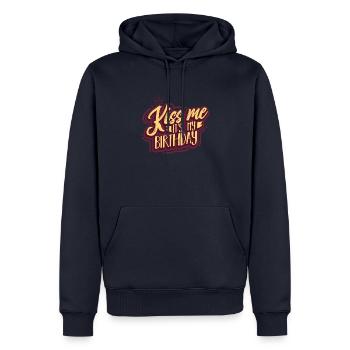 Geburtstag - Männer Premium Bio Hoodie - Navy - Vorne - Nico (187cm)