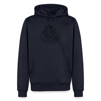 Einhorn Mädchen Geschenk - Männer Premium Bio Hoodie - Navy - Vorne - Nico (187cm)