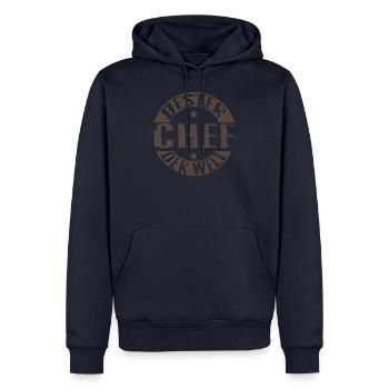 Bester chef der welt Geschenk Arbeit Humor - Männer Premium Bio Hoodie - Navy - Vorne - Nico (187cm)