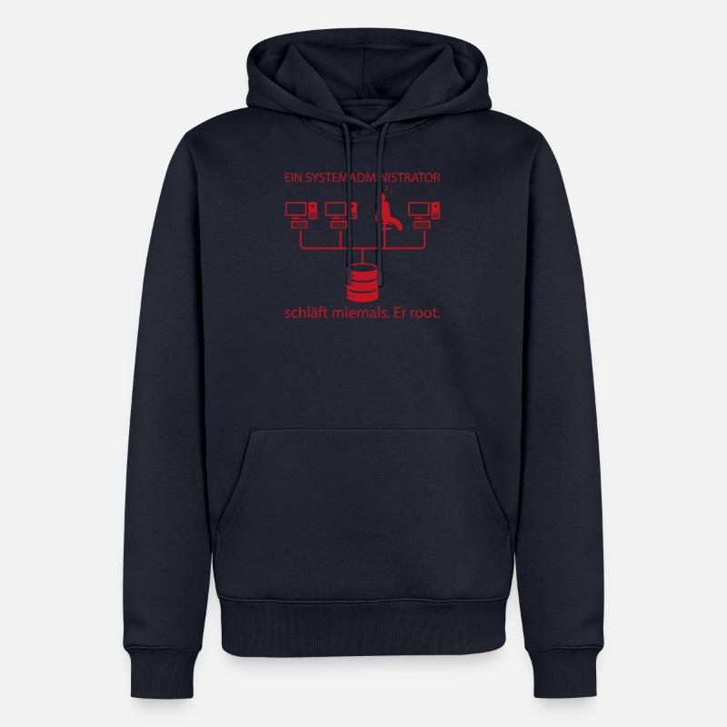 Systemadministrator Programming Geschenk - Männer Premium Bio Hoodie - Navy