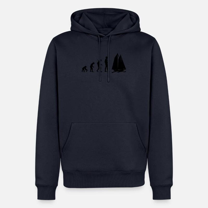 Sail Evolution - Voile Evolution voilier - Sweat à capuche Premium bio Homme - bleu marine