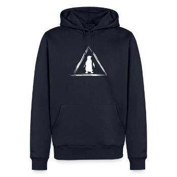 penguin - Men’s Premium Organic Hoodie - navy - Front - Nico (187cm)
