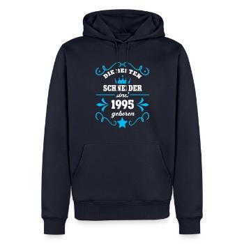 Schneider Geburtstag Geboren 1995 Kollegen Geb - Männer Premium Bio Hoodie - Navy - Vorne - Nico (187cm)