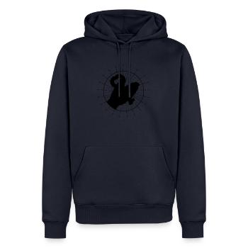 key to your heart - Men’s Premium Organic Hoodie - navy - Front - Nico (187cm)