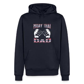 Muay Thai Boxing Muay Thai - Männer Premium Bio Hoodie - Navy - Vorne - Nico (187cm)