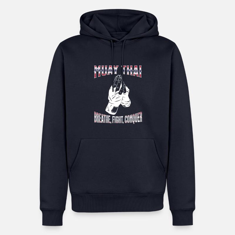 Muay Thai Boxing Muay Thai - Männer Premium Bio Hoodie - Navy