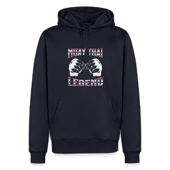 Muay Thai Boxing Muay Thai - Männer Premium Bio Hoodie - Navy - Vorne - Nico (187cm)