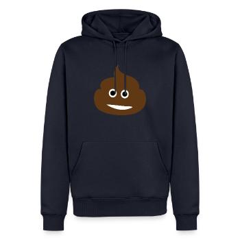 Lustiges Smile - Männer Premium Bio Hoodie - Navy - Vorne - Nico (187cm)