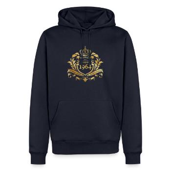 60th Birthday "Semper Verum - Established 08/1964 - Men’s Premium Organic Hoodie - navy - Front - Nico (187cm)