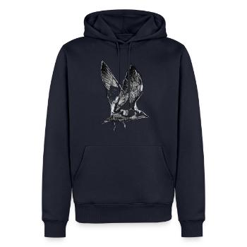 Seagull on the move - Men’s Premium Organic Hoodie - navy - Front - Nico (187cm)