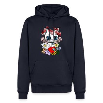 Heart repair - Männer Premium Bio Hoodie - Navy - Vorne - Nico (187cm)