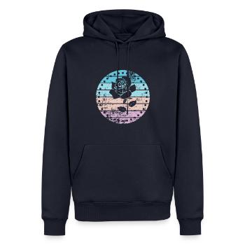 Rose - Men’s Premium Organic Hoodie - navy - Front - Nico (187cm)