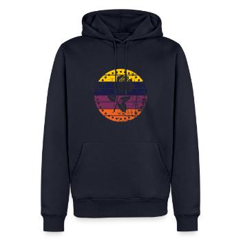 Rose - Men’s Premium Organic Hoodie - navy - Front - Nico (187cm)