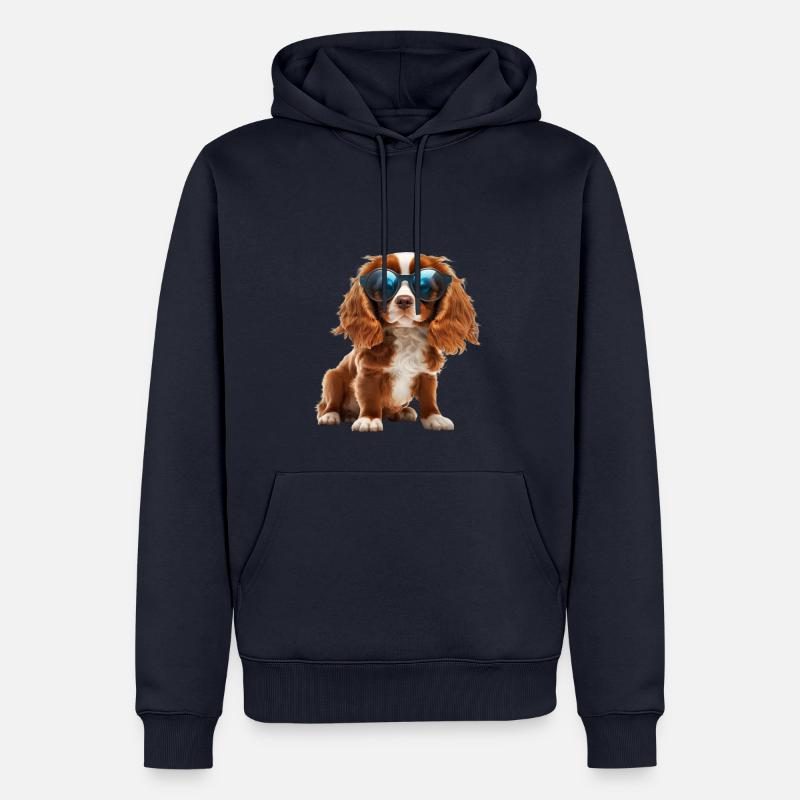 Sunchill Chiot #3 - Sweat à capuche Premium bio Homme - bleu marine