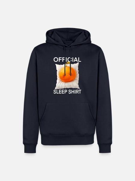 Orange - Männer Premium Bio Hoodie - Navy