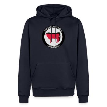 Antifaschistische Landjugend - Männer Premium Bio Hoodie - Navy - Vorne - Nico (187cm)