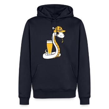 bier bayern alkohol saufen party feier - Männer Premium Bio Hoodie - Navy - Vorne - Nico (187cm)