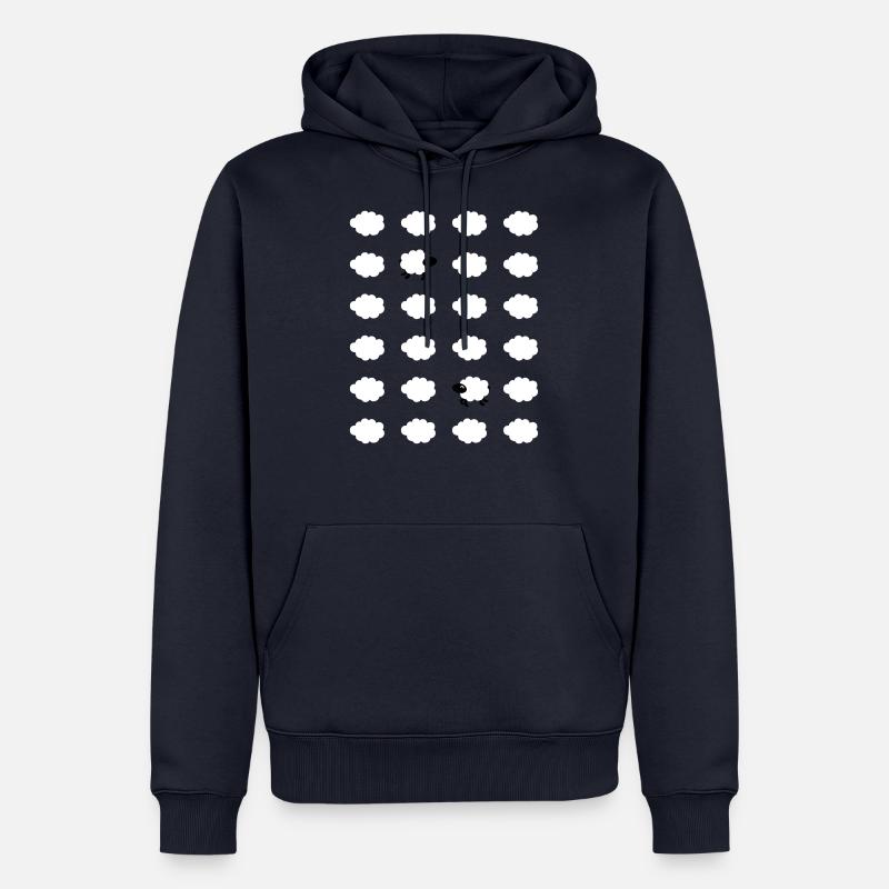Schäfchenwolken Schafe - Männer Premium Bio Hoodie - Navy