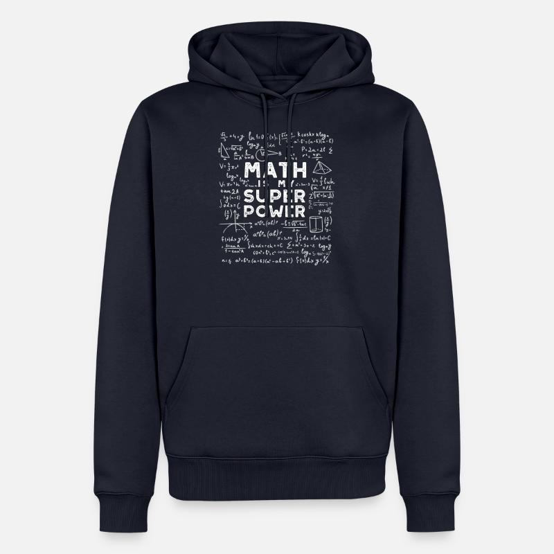 Math Is My Superpower - Mathe - Männer Premium Bio Hoodie - Navy