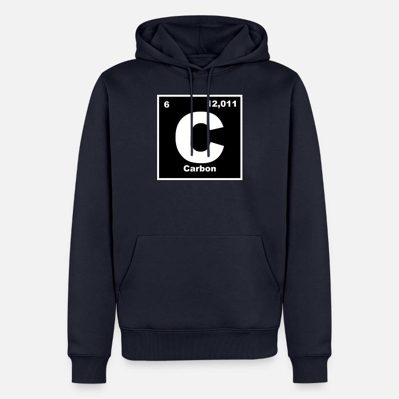Carbon/Kohlenstoff Element - Männer Premium Bio Hoodie - Navy