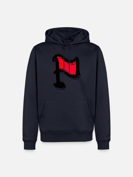 Rote Flagge - Männer Premium Bio Hoodie - Navy