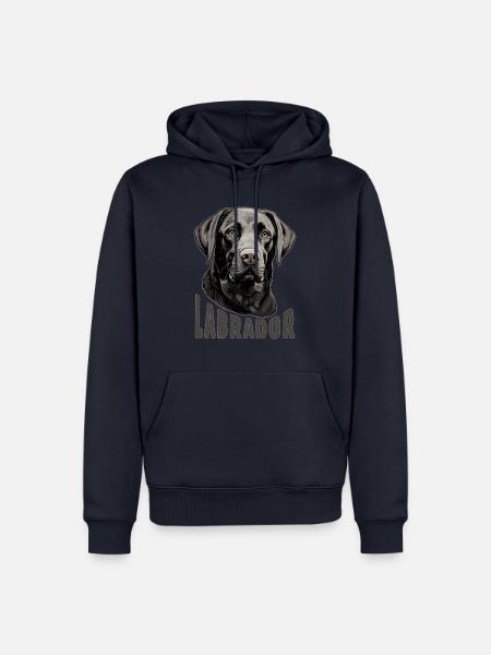 Labrador Hund Hunderasse Labrador Retriever - Männer Premium Bio Hoodie - Navy